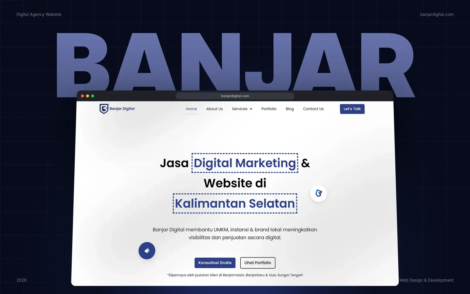 Screenshot of the Banjar Digital website (1)