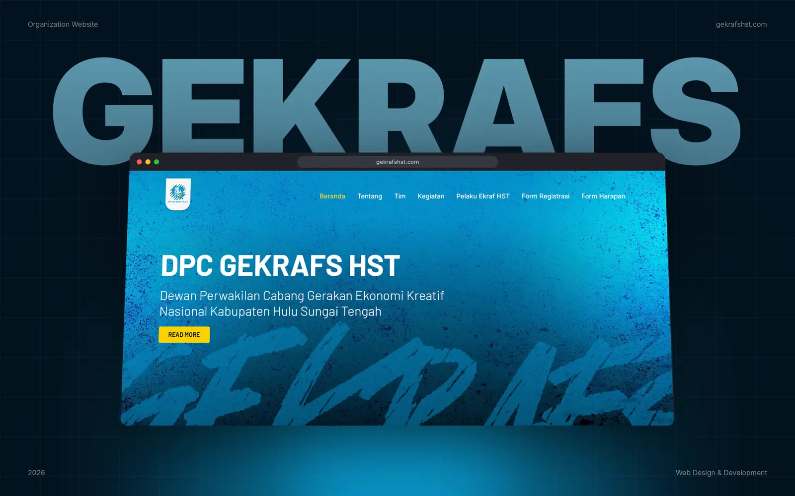 Tampilan website Gekrafs HST (1)